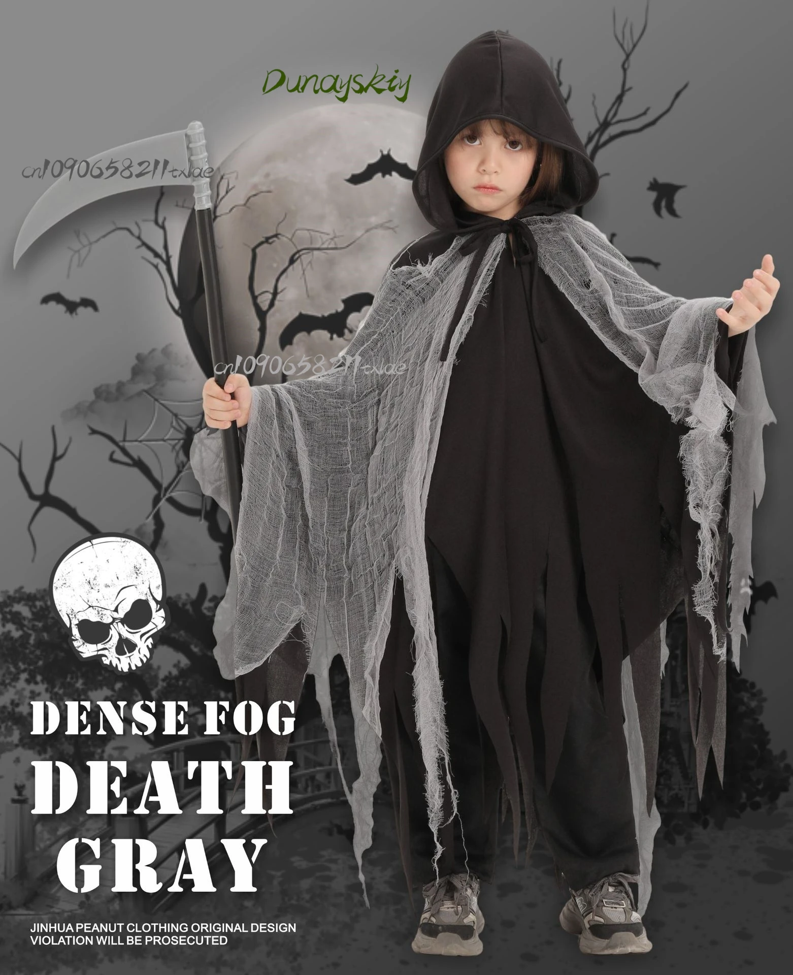 Halloween Ghost Mist Costume Scary Grey Demon Cosplay Outfit with Tattered Cape Glow Eyes Haunted Stage Performance cosplay
Halloween Ghost Mist Costume Scary Grey Demon Cosplay Outfit with Tattered Cape Glow Eyes Haunted Stage Performance cosplay