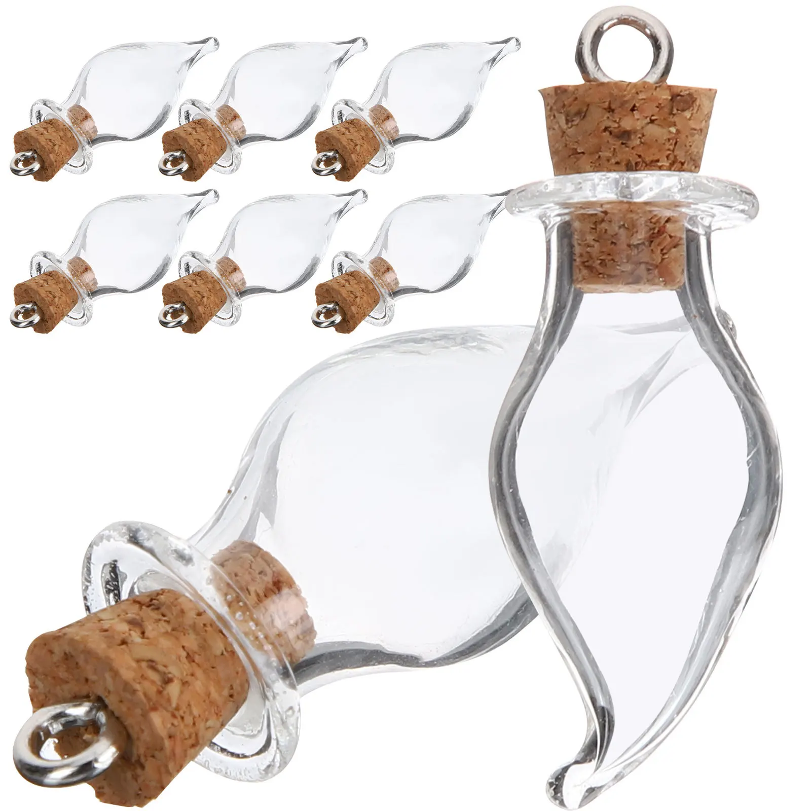 30Pcs Mini Glass Wishing Bottles Drift Bottles with Hook Design Cork Stoppers Decorative Storage Jars for Home Decor 
30Pcs Mini Glass Wishing Bottles Drift Bottles with Hook Design Cork Stoppers Decorative Storage Jars for Home Decor