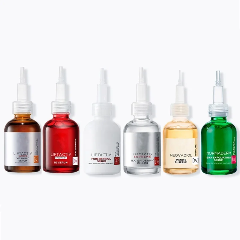 VITAMIN C SERUM / B3 SERUM / PURE RETINOL SERUM / HA EPIDERMIC FILLER SERUM / MENO S BI - SERUM / BHA EXFOLIATING SERUM
VITAMIN C SERUM / B3 SERUM / PURE RETINOL SERUM / HA EPIDERMIC FILLER SERUM / MENO S BI - SERUM / BHA EXFOLIATING SERUM
