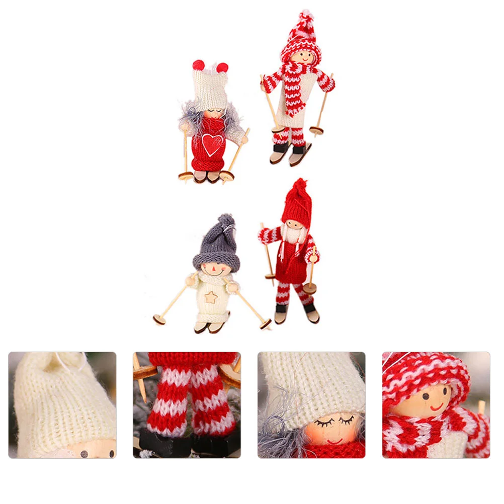 4 Pcs Wooden Ski Xmas Decor Decoration Crafts Christmas Tabletop Ornament for Yarn Lovey
4 Pcs Wooden Ski Xmas Decor Decoration Crafts Christmas Tabletop Ornament for Yarn Lovey
