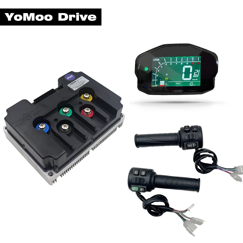 Fardriver ND841000 84V 450A Peak 1000A 8KW-10KW Controller FOC PMSM BLDC Motor Controller with DKD Display and T08 Throttle
Fardriver ND841000 84V 450A Peak 1000A 8KW-10KW Controller FOC PMSM BLDC Motor Controller with DKD Display and T08 Throttle
