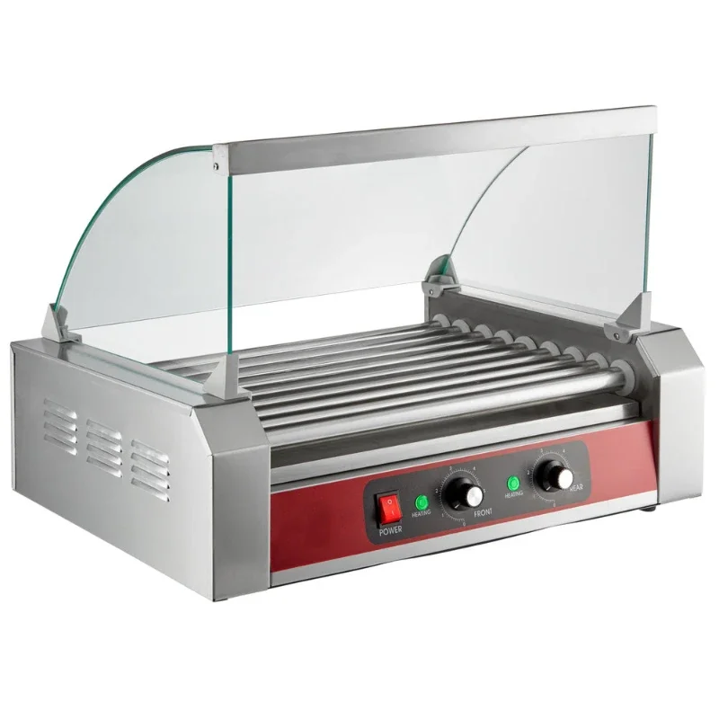 Snack Equipment 9 Stainless Steel Roller Automatic Electric Hot Dog Hot Dog Machine with Cover
Snack Equipment 9 Stainless Steel Roller Automatic Electric Hot Dog Hot Dog Machine with Cover
