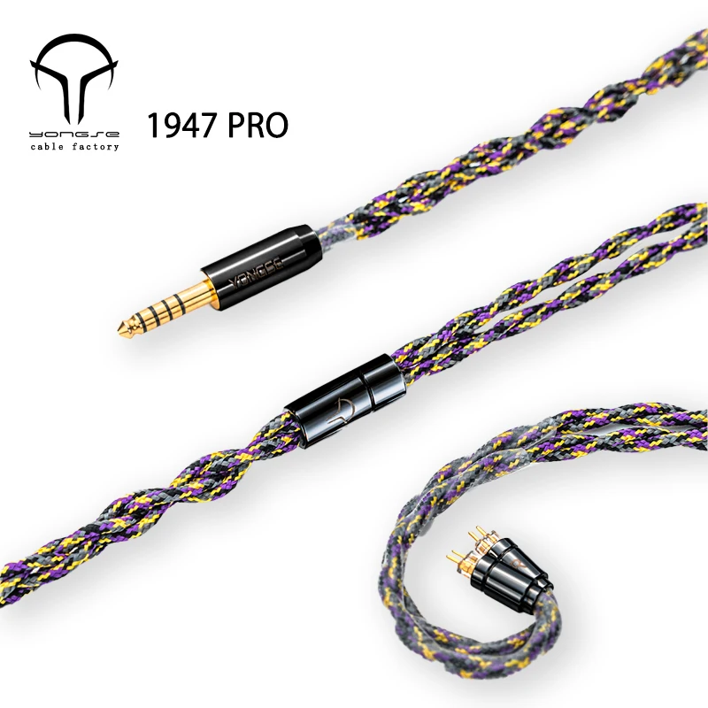 Yongse 1947Pro 6N 4-жильный монокристаллический медный посеребренный кабель для ушей
Yongse 1947Pro 6N 4-жильный монокристаллический медный посеребренный кабель для ушей