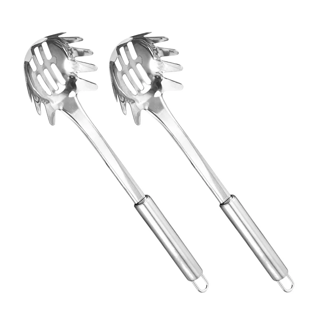 2Pcs Pasta Spoon Stainless Steel Spaghetti Server Metal Strainer Kitchen Tool Noodle Utensil Slotted Drain Serving Pasta
2Pcs Pasta Spoon Stainless Steel Spaghetti Server Metal Strainer Kitchen Tool Noodle Utensil Slotted Drain Serving Pasta