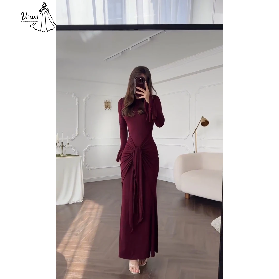Vows Evening Dresses Woman Elegant Party Dresses 2025 Fishtail Skirt Wedding Evening Dress Custom Made Satin Cloth Round Collar
Vows Evening Dresses Woman Elegant Party Dresses 2025 Fishtail Skirt Wedding Evening Dress Custom Made Satin Cloth Round Collar