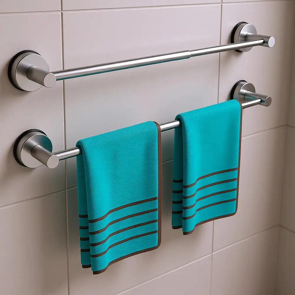 Регулируемая вешалка для полотенец 12-21 дюйм, настенный держатель для ванной комнаты, серебристый, 2 шт.
Регулируемая вешалка для полотенец 12-21 дюйм, настенный держатель для ванной комнаты, серебристый, 2 шт.