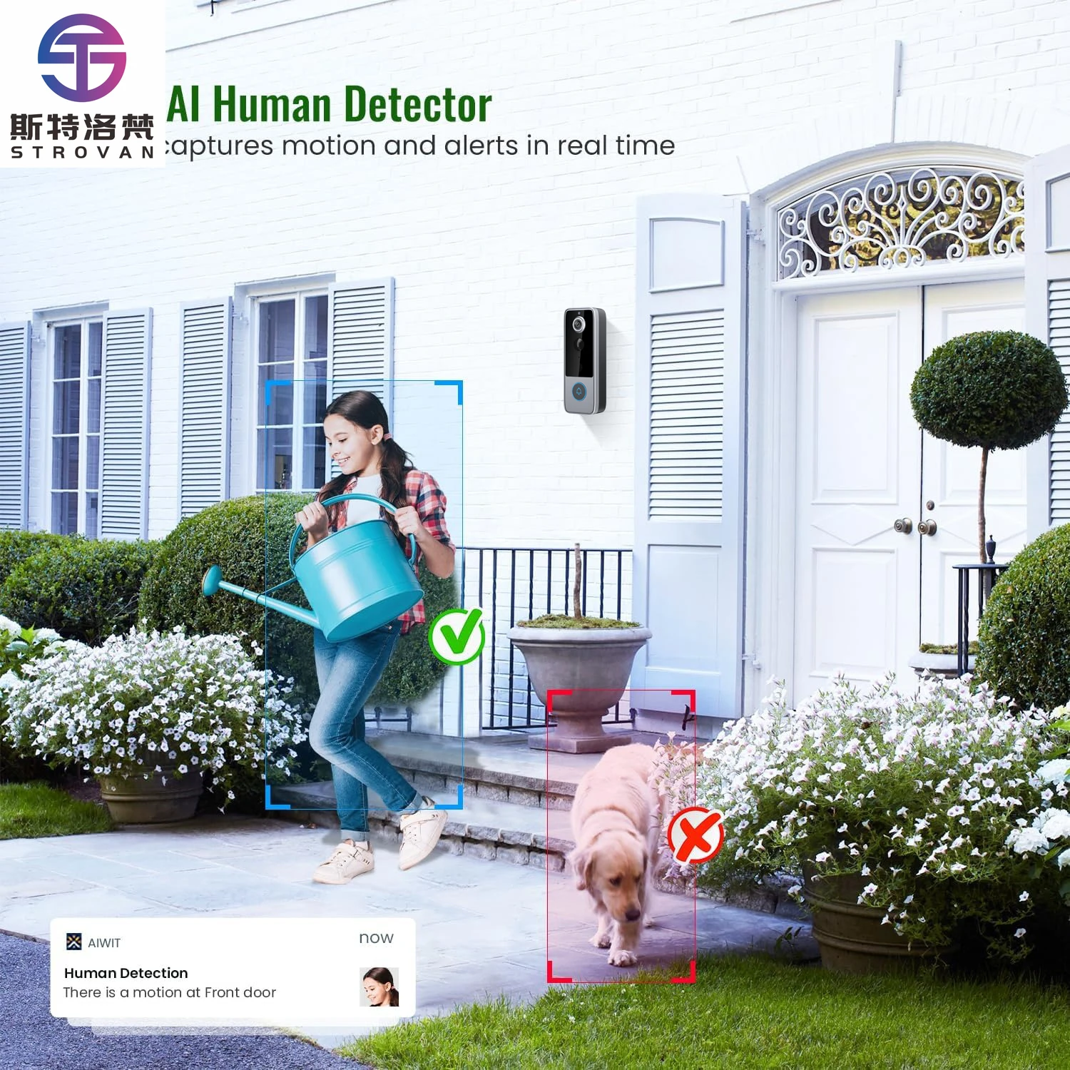 STLF Wholesale Offer PIR Smart Video Door Phone Two-way Intercom 720P IP 65 Waterproof Easy Installation Home Security Night Vis
STLF Wholesale Offer PIR Smart Video Door Phone Two-way Intercom 720P IP 65 Waterproof Easy Installation Home Security Night Vis