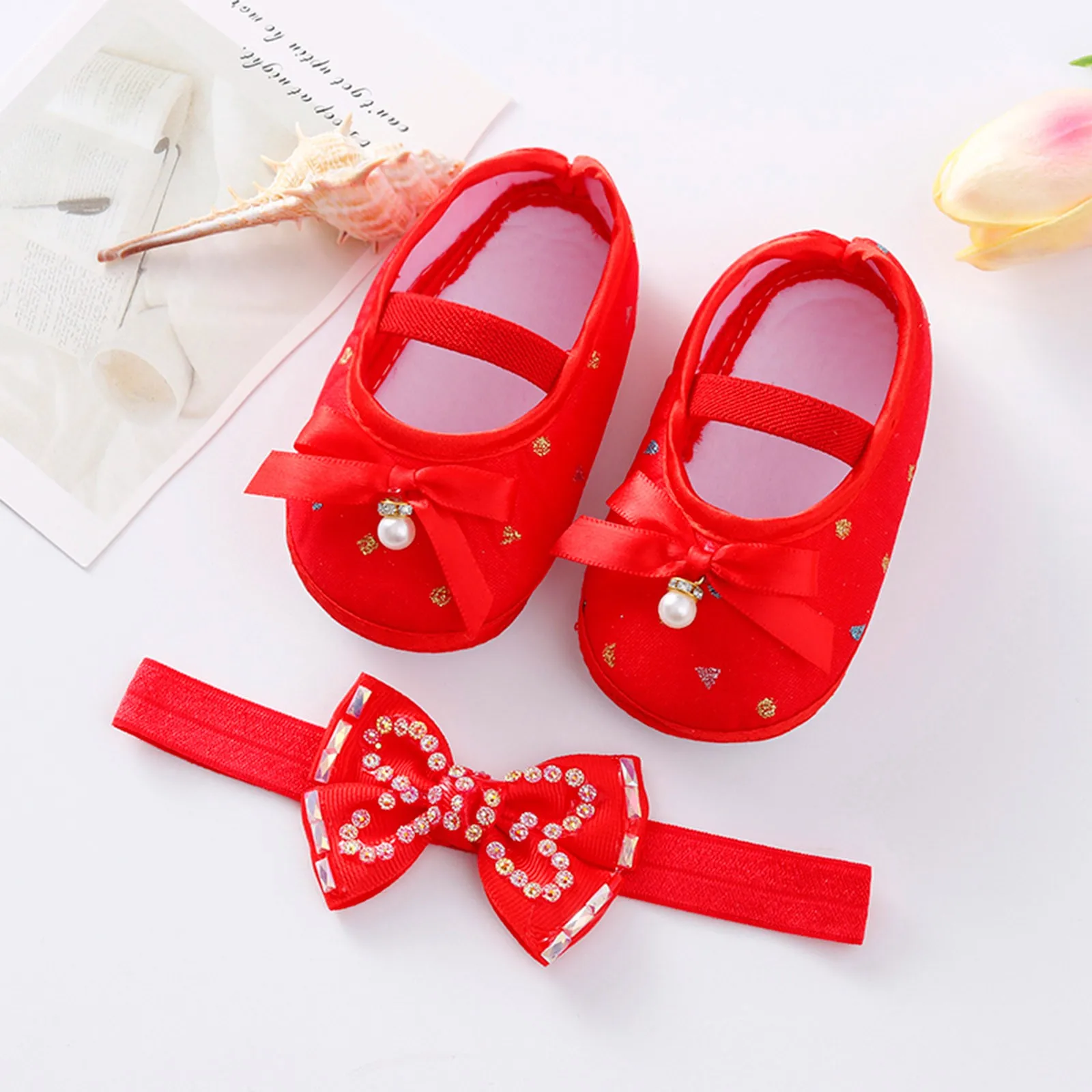 2024 Child Princess Sole Set Cute Shoes Shoes Pearl Headband Little Soft Toddler Bow Hanging Shoes Baby Casual Wear
2024 Child Princess Sole Set Cute Shoes Shoes Pearl Headband Little Soft Toddler Bow Hanging Shoes Baby Casual Wear