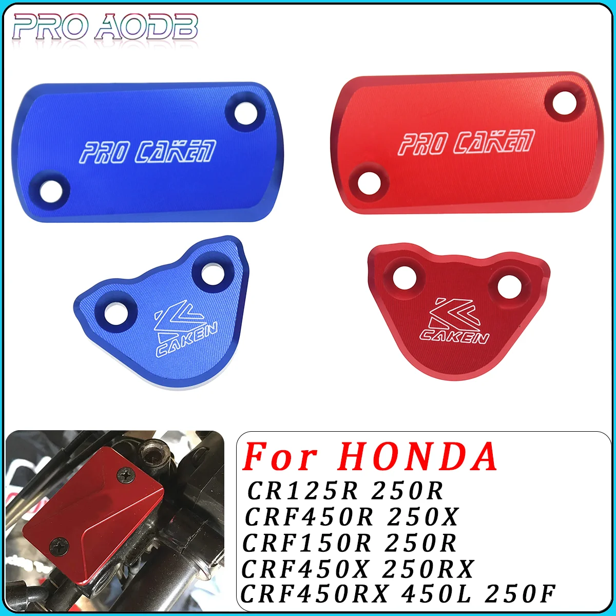Motorcycle Front Rear Brake Fluid Reservoir Cap Cover For HONDA CR125R 250R CRF150R 250R 450R 250X 450X 250RX 450RX 450L 2022
Motorcycle Front Rear Brake Fluid Reservoir Cap Cover For HONDA CR125R 250R CRF150R 250R 450R 250X 450X 250RX 450RX 450L 2022