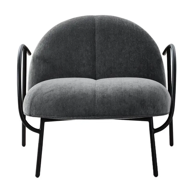 Small apartment milk tea shop wrought iron chair coffee house simple fabric single sofa chair Nordic leisure
Small apartment milk tea shop wrought iron chair coffee house simple fabric single sofa chair Nordic leisure