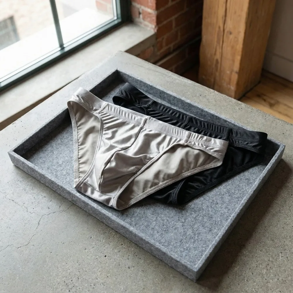 Solid Color Low Waist Men Thin Panties Simple Underpants Men's Underwear Male Lingerie Satin Silk Briefs Summer
Solid Color Low Waist Men Thin Panties Simple Underpants Men's Underwear Male Lingerie Satin Silk Briefs Summer