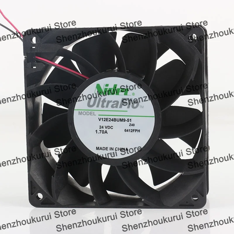 V12E24BUM9-51 Original Nidec 5V 12V 48V DC24V 1.70A AC EC 12038 120X120X38MM 12CM Inverter Large air Volume two-wire Cooling fan
V12E24BUM9-51 Original Nidec 5V 12V 48V DC24V 1.70A AC EC 12038 120X120X38MM 12CM Inverter Large air Volume two-wire Cooling fan