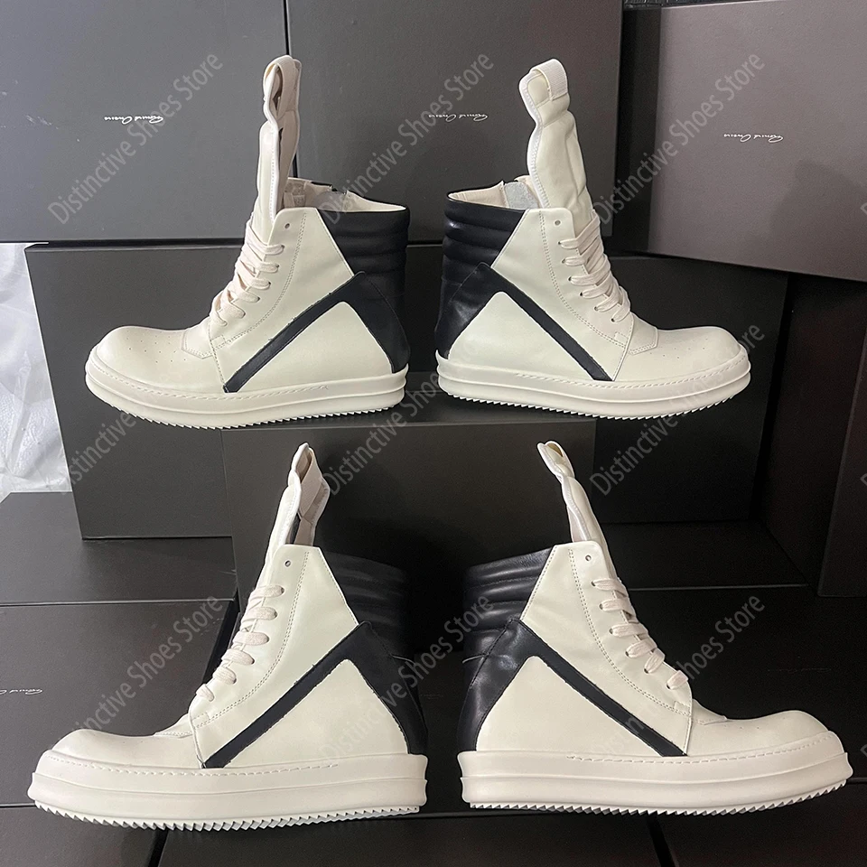 Fashion Men's Casual Shoes Inverted Triangle Design Leather Shoes Black And White Women's Sneakers Brand Men's Geobasket Shoes
Fashion Men's Casual Shoes Inverted Triangle Design Leather Shoes Black And White Women's Sneakers Brand Men's Geobasket Shoes