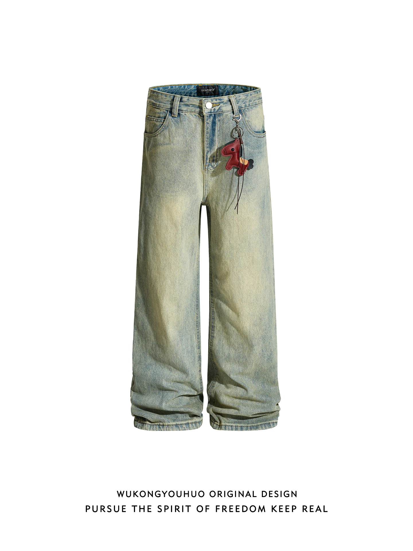 Джинсы Wukong Has Goods American Waed Vintage: Мужские прямые джинсы свободного кроя, модные широкие брюки, повседневные, длинные.
Джинсы Wukong Has Goods American Waed Vintage: Мужские прямые джинсы свободного кроя, модные широкие брюки, повседневные, длинные.