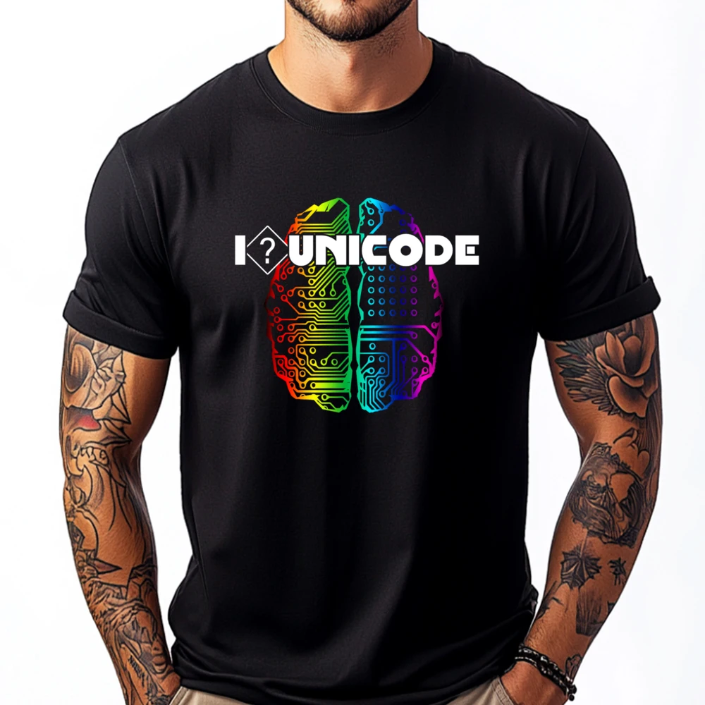I Unicode Programmers And Computer Geeks Designer T Shirt Halloween Graphic Cotton Streetwear Short Sleeve Punk Style
I Unicode Programmers And Computer Geeks Designer T Shirt Halloween Graphic Cotton Streetwear Short Sleeve Punk Style