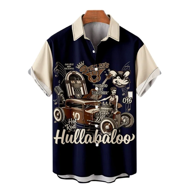 Vintage Medieval Car Beauty Print Summer Men's Shirts Casual Oversized Short Sleeve Fashion Single-Breasted Blouses Men Clothing
Vintage Medieval Car Beauty Print Summer Men's Shirts Casual Oversized Short Sleeve Fashion Single-Breasted Blouses Men Clothing