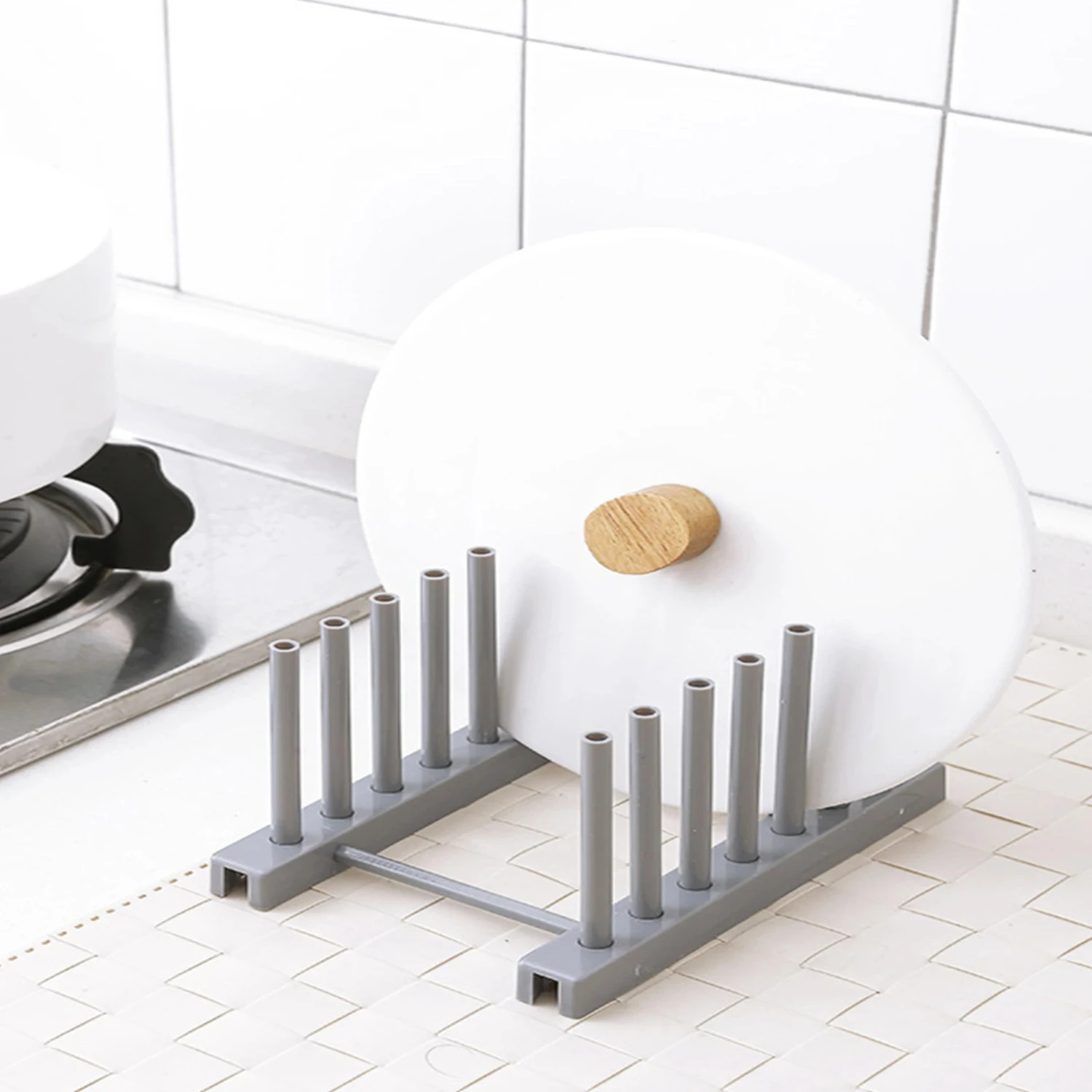 Kitchen Organizer Pot Lid Rack Spoon Plate Holder Shelf Cooking Dish Tray Rack Stand Kitchen Accessories Racks
Kitchen Organizer Pot Lid Rack Spoon Plate Holder Shelf Cooking Dish Tray Rack Stand Kitchen Accessories Racks