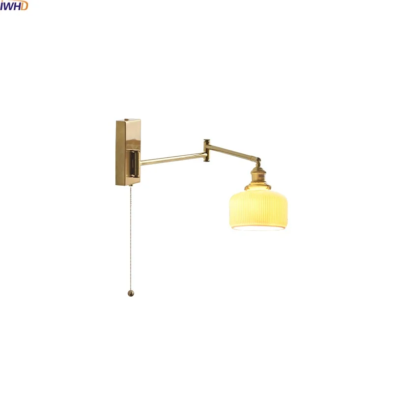 IWHD Nordic Modern LED Wall Lamps Bedroom Bedside Reading Up Down Rotate Gold Swing Arm Ceramic Bathroom Mirror Light Wandlamp
IWHD Nordic Modern LED Wall Lamps Bedroom Bedside Reading Up Down Rotate Gold Swing Arm Ceramic Bathroom Mirror Light Wandlamp