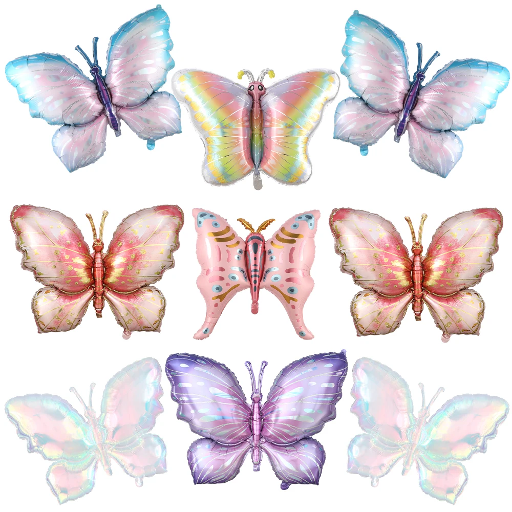 2Pcs Large Butterfly Foil Balloon Pink Gold Gradient Purple Transparent Color Butterfly Balloon Birthday Party Decor Baby Shower
2Pcs Large Butterfly Foil Balloon Pink Gold Gradient Purple Transparent Color Butterfly Balloon Birthday Party Decor Baby Shower