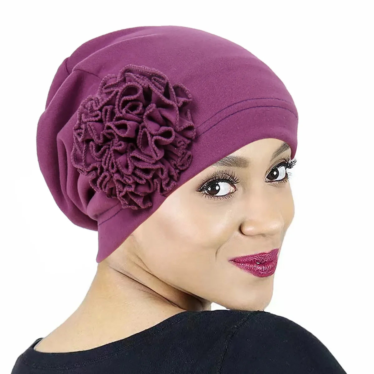 New Soft Beanies Flower Turban Women Muslim Hijab Inner Hat Bonnet Cancer Chemo Cap Hair Loss Head Wrap Headscarf Turbante Mujer
New Soft Beanies Flower Turban Women Muslim Hijab Inner Hat Bonnet Cancer Chemo Cap Hair Loss Head Wrap Headscarf Turbante Mujer