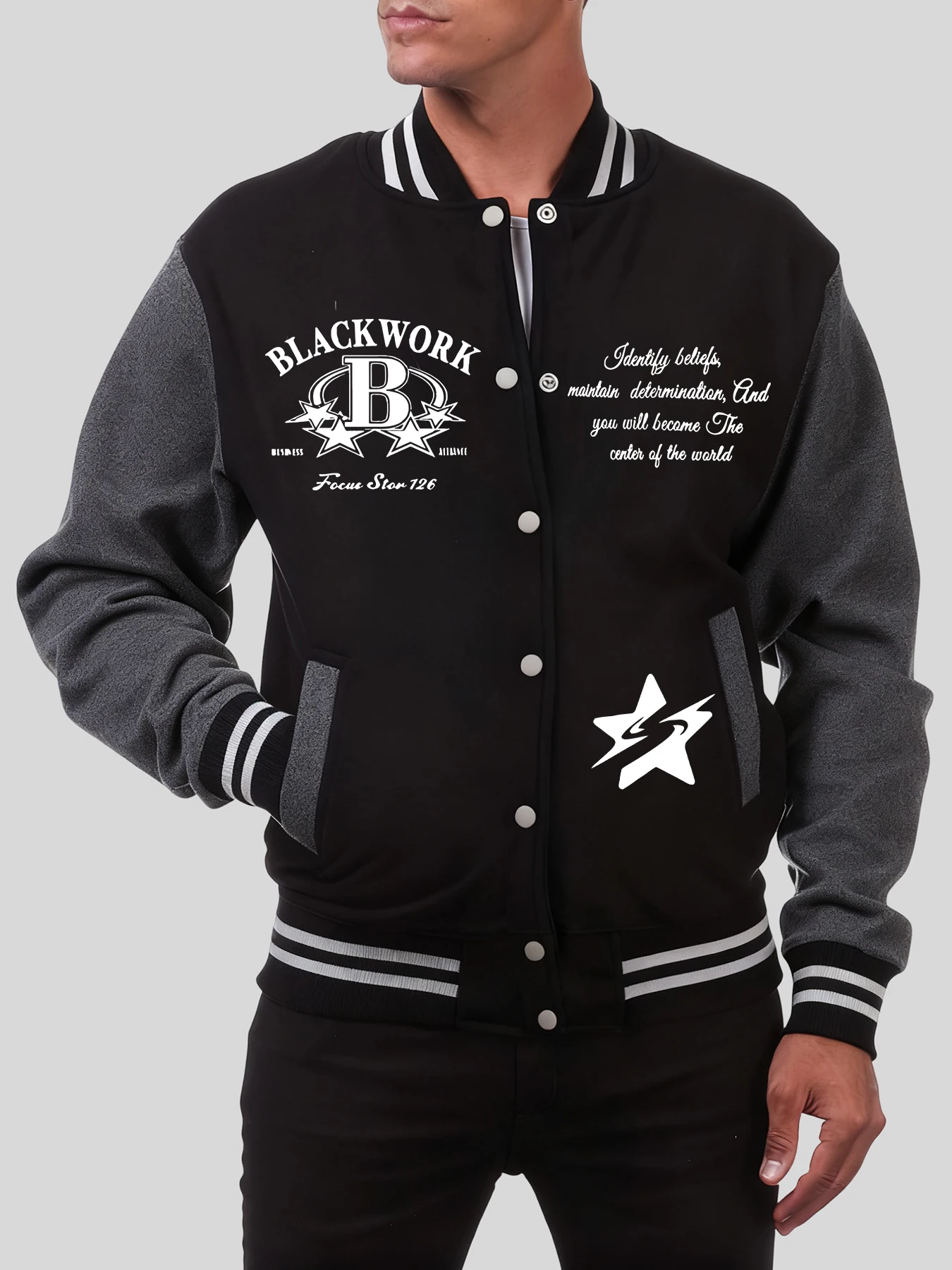 Twisted Pentagram Blackwork Prints Men Baseball Uniform Fashion Oversized Clothes Pocket Autumn Jacket Vintage Warm Streetwear
Twisted Pentagram Blackwork Prints Men Baseball Uniform Fashion Oversized Clothes Pocket Autumn Jacket Vintage Warm Streetwear