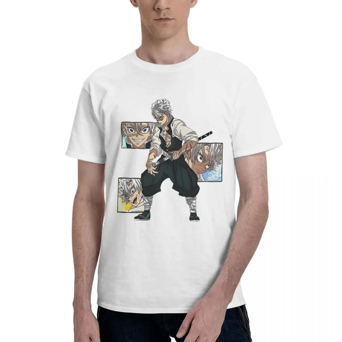 Demons Slayers Wind Pillar Classic T-Shirt Men's Basic Short Sleeve T-Shirt White Round Neck Short Sleeve
Demons Slayers Wind Pillar Classic T-Shirt Men's Basic Short Sleeve T-Shirt White Round Neck Short Sleeve