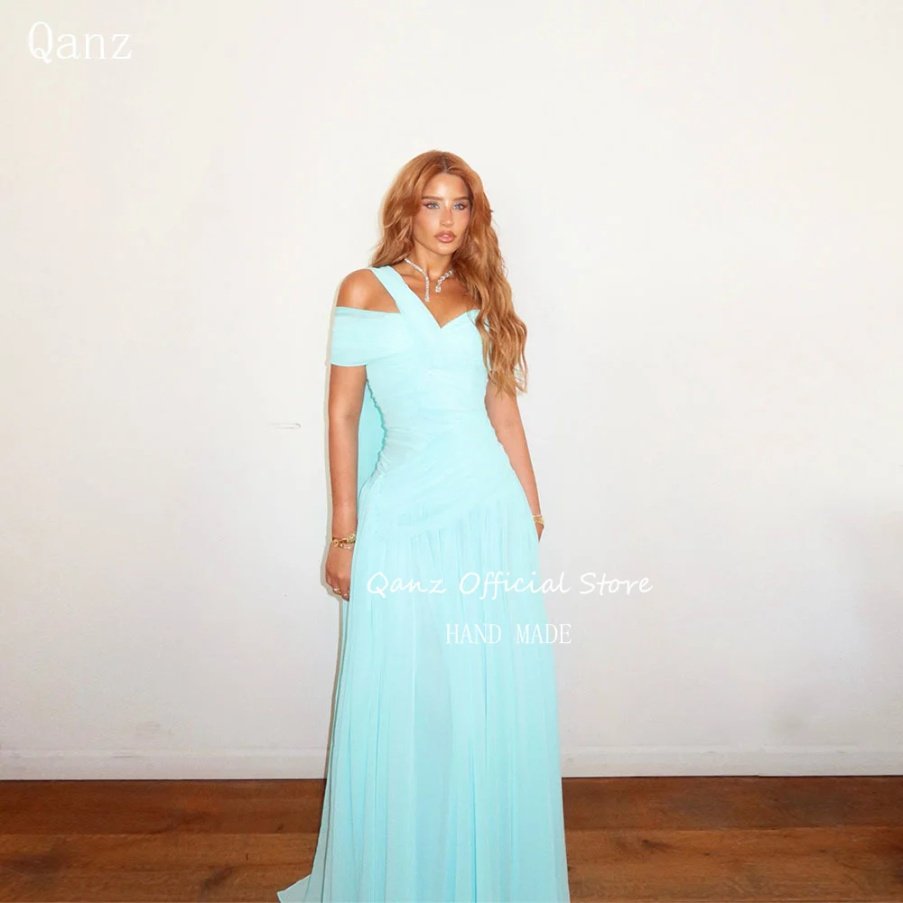Qanz Chiffon Evening Dresses Long A Line Off The Shoulder Elegant Dresses For Special Occasions Vestido De Gala Customized
Qanz Chiffon Evening Dresses Long A Line Off The Shoulder Elegant Dresses For Special Occasions Vestido De Gala Customized