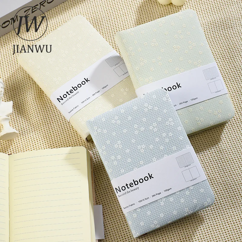 JIANWU A6 Vintage Fabric Flower Cover Material Collage Notebook Creative DIY Journal Student Supplies Stationery
JIANWU A6 Vintage Fabric Flower Cover Material Collage Notebook Creative DIY Journal Student Supplies Stationery