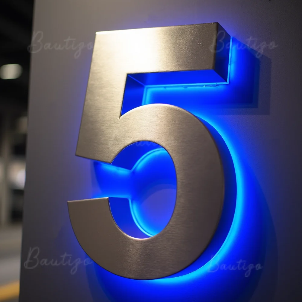 Custom LED Backlit 3D Metal Sign Letters for House Number Outdoor Waterproof Illuminated Light Up Signage Display
Custom LED Backlit 3D Metal Sign Letters for House Number Outdoor Waterproof Illuminated Light Up Signage Display