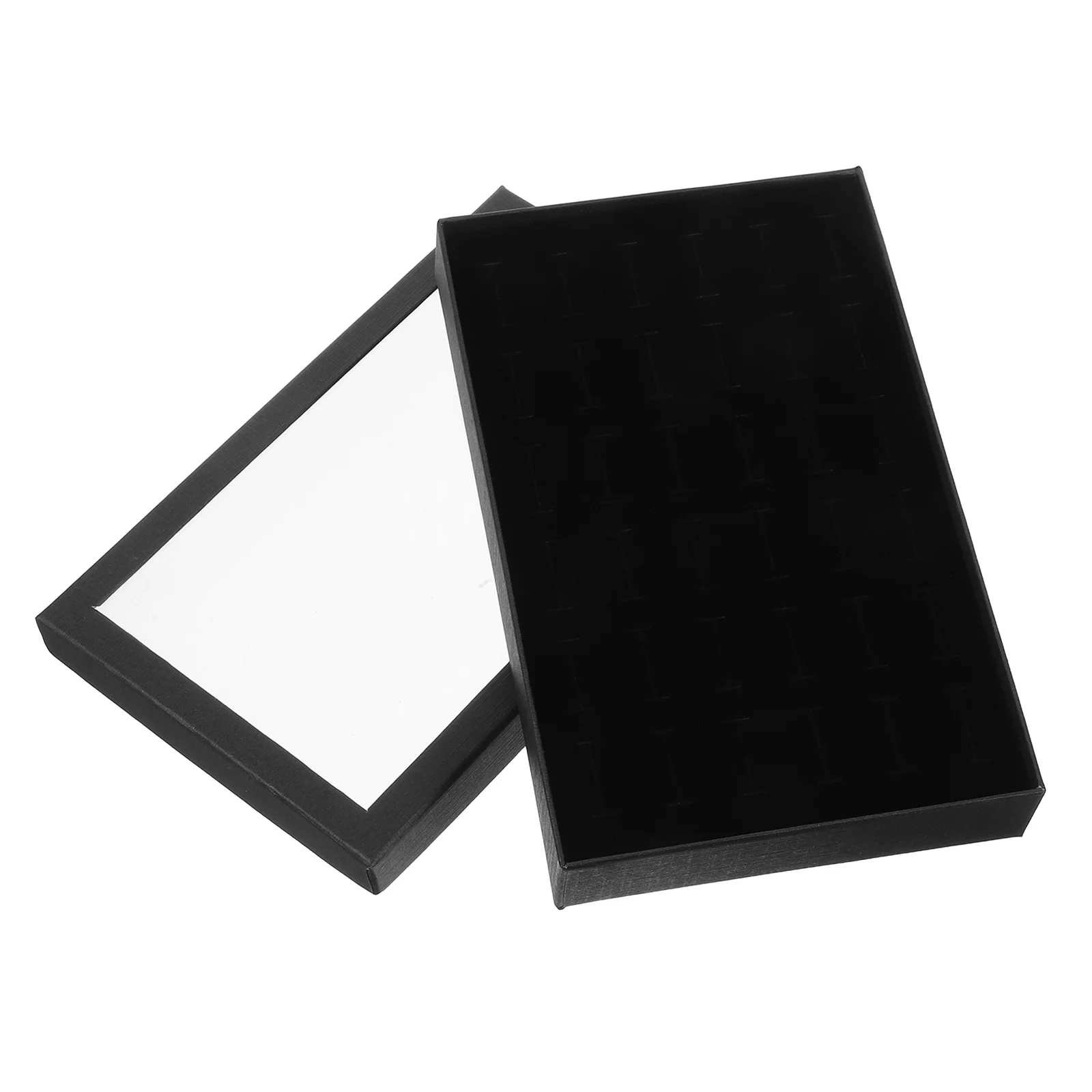 Шкатулка для ювелирных украшений на 36 отделений, с ПВХ-крышкой, органайзер для колец, серег, дисплей для коллекции, портативный держатель, шкатулка для украшений
Шкатулка для ювелирных украшений на 36 отделений, с ПВХ-крышкой, органайзер для колец, серег, дисплей для коллекции, портативный держатель, шкатулка для украшений