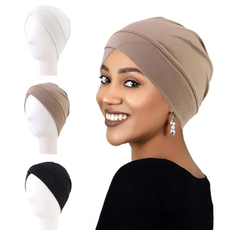 3PCS Hijab Undercap for Women, Muslim Inner Hijab Caps, Chemo Head Scarf Beanie Skull Cover Cap for Women Hair Loss
3PCS Hijab Undercap for Women, Muslim Inner Hijab Caps, Chemo Head Scarf Beanie Skull Cover Cap for Women Hair Loss