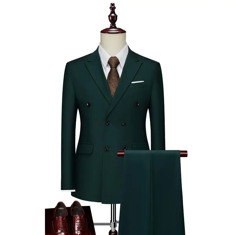 L008 Suit set solid color large size suit 2 piece suit groom wedding dress banquet
L008 Suit set solid color large size suit 2 piece suit groom wedding dress banquet