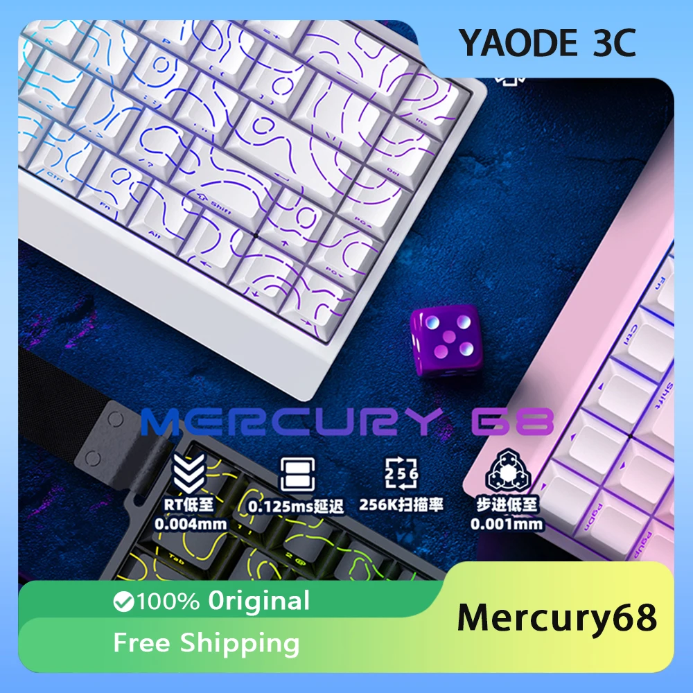 Carotmas Mercury68 Magnetic Switch Gaming Keyboards 68keys RT0.004mm 8K Low Delay Custom Wired Mechanical Keyboard PC Gifts
Carotmas Mercury68 Magnetic Switch Gaming Keyboards 68keys RT0.004mm 8K Low Delay Custom Wired Mechanical Keyboard PC Gifts