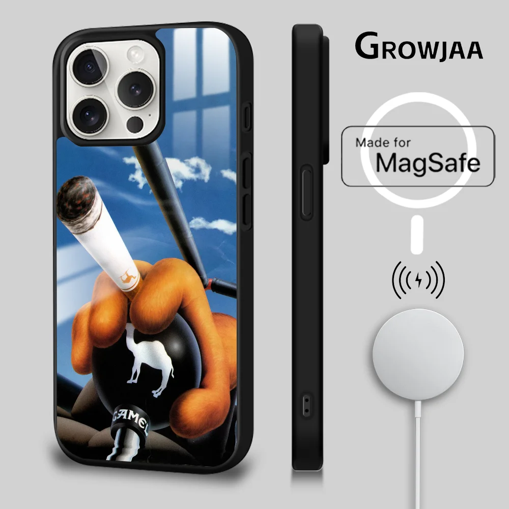 Retro C-Camel Cigarette Phone Case Magnetic For iPhone 16 15 14 13 12 11 Pro Max Plus Mini Magsafe Wireless Charging Cover
Retro C-Camel Cigarette Phone Case Magnetic For iPhone 16 15 14 13 12 11 Pro Max Plus Mini Magsafe Wireless Charging Cover