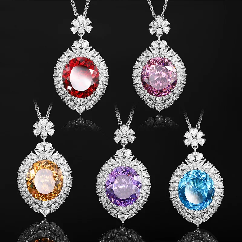 New jewelry S925 silver plated 18K gold inlaid bird's nest cut egg-shaped light luxury large pendant cultured gemstone 18*20
New jewelry S925 silver plated 18K gold inlaid bird's nest cut egg-shaped light luxury large pendant cultured gemstone 18*20