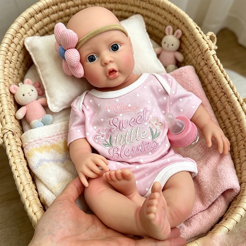 Handmade Soft Premium Silicone Reborn Baby Girl 42cm Lifelike Collector’s Item Realistic Exquisite Details for Reborn Doll Lover
Handmade Soft Premium Silicone Reborn Baby Girl 42cm Lifelike Collector’s Item Realistic Exquisite Details for Reborn Doll Lover