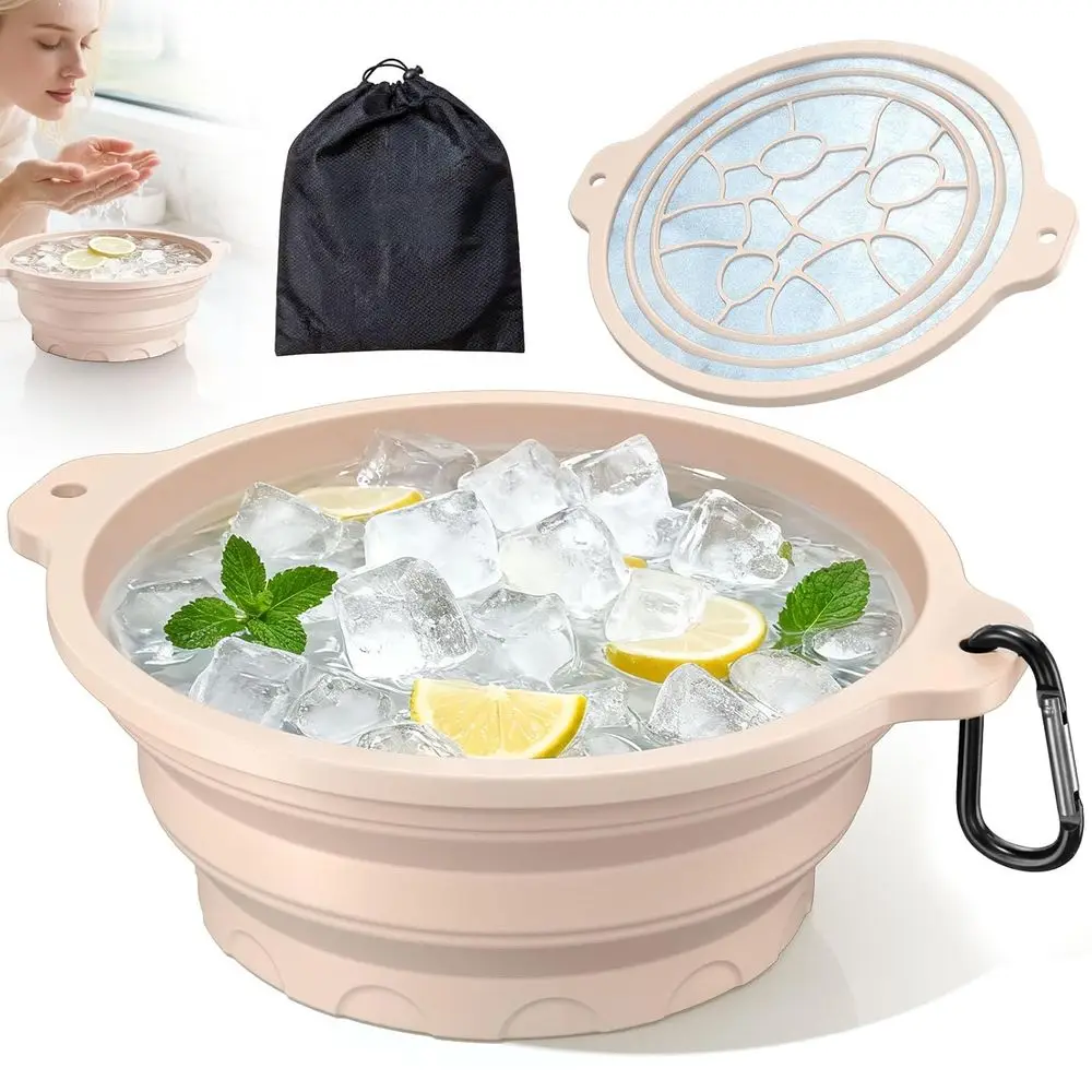 Collapsible Silicone Ice Bowl with Built-in Tray for Facial Ice Bath, Cold Plunge, Skin Tightening, and Acne Relief - Portable S
Collapsible Silicone Ice Bowl with Built-in Tray for Facial Ice Bath, Cold Plunge, Skin Tightening, and Acne Relief - Portable S