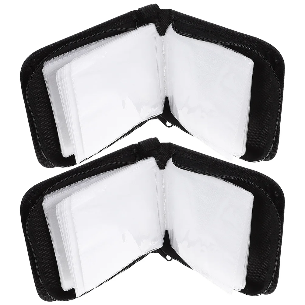2 Pcs CD Storage Bag DVD Holder 40 Disc Capacity Travel ganizer Case Disc Pouch Zipper Large Capacity 
2 Pcs CD Storage Bag DVD Holder 40 Disc Capacity Travel ganizer Case Disc Pouch Zipper Large Capacity