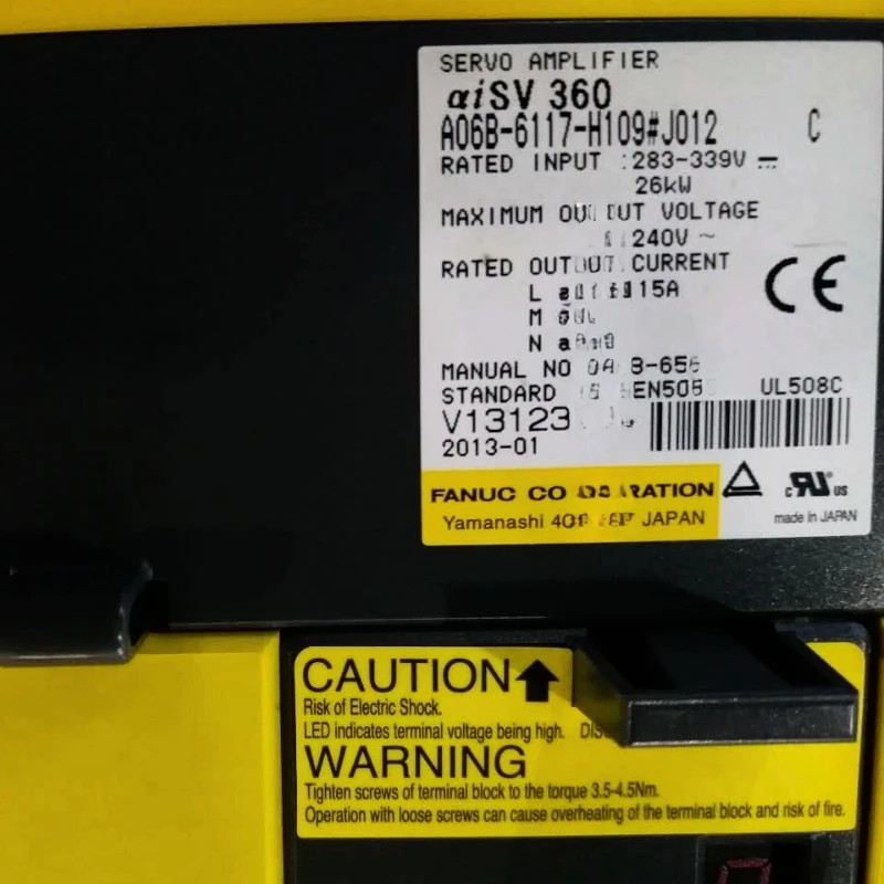 Fanuc A06B-6117-H109#J012 Servo Amplifier Tested ok In Stock
Fanuc A06B-6117-H109#J012 Servo Amplifier Tested ok In Stock