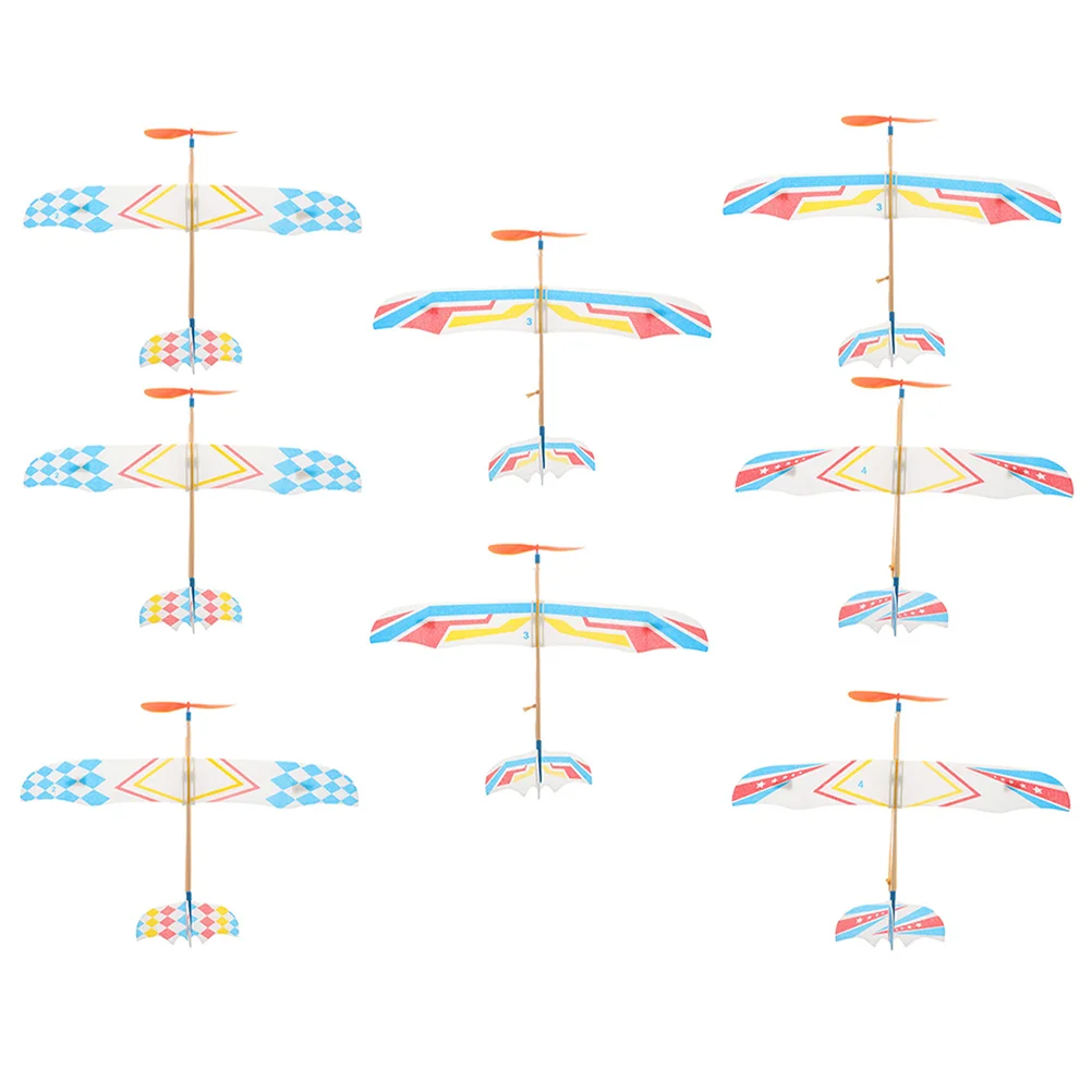 8 Pcs Throwing Plane Rubber Band Airplane Kids Toys DIY Glider Planes Models Child Biplane
8 Pcs Throwing Plane Rubber Band Airplane Kids Toys DIY Glider Planes Models Child Biplane
