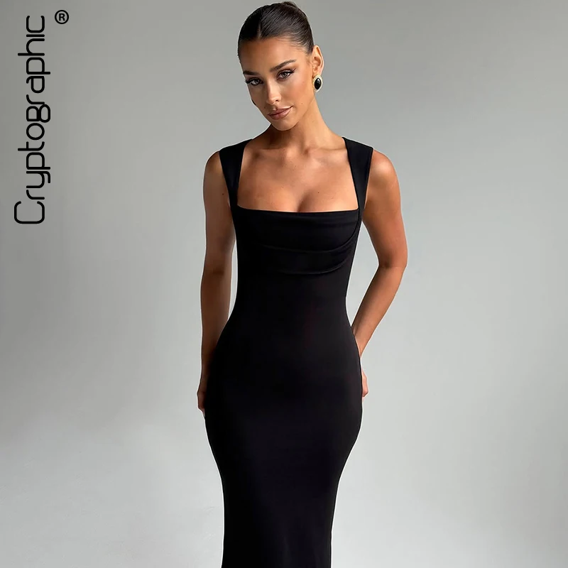 Cryptographic Square Neck Elegant Maxi Dress Club Party Outfits Solid Sexy Sleeveless Birthday Evening Bodycon Dresses Gown
Cryptographic Square Neck Elegant Maxi Dress Club Party Outfits Solid Sexy Sleeveless Birthday Evening Bodycon Dresses Gown