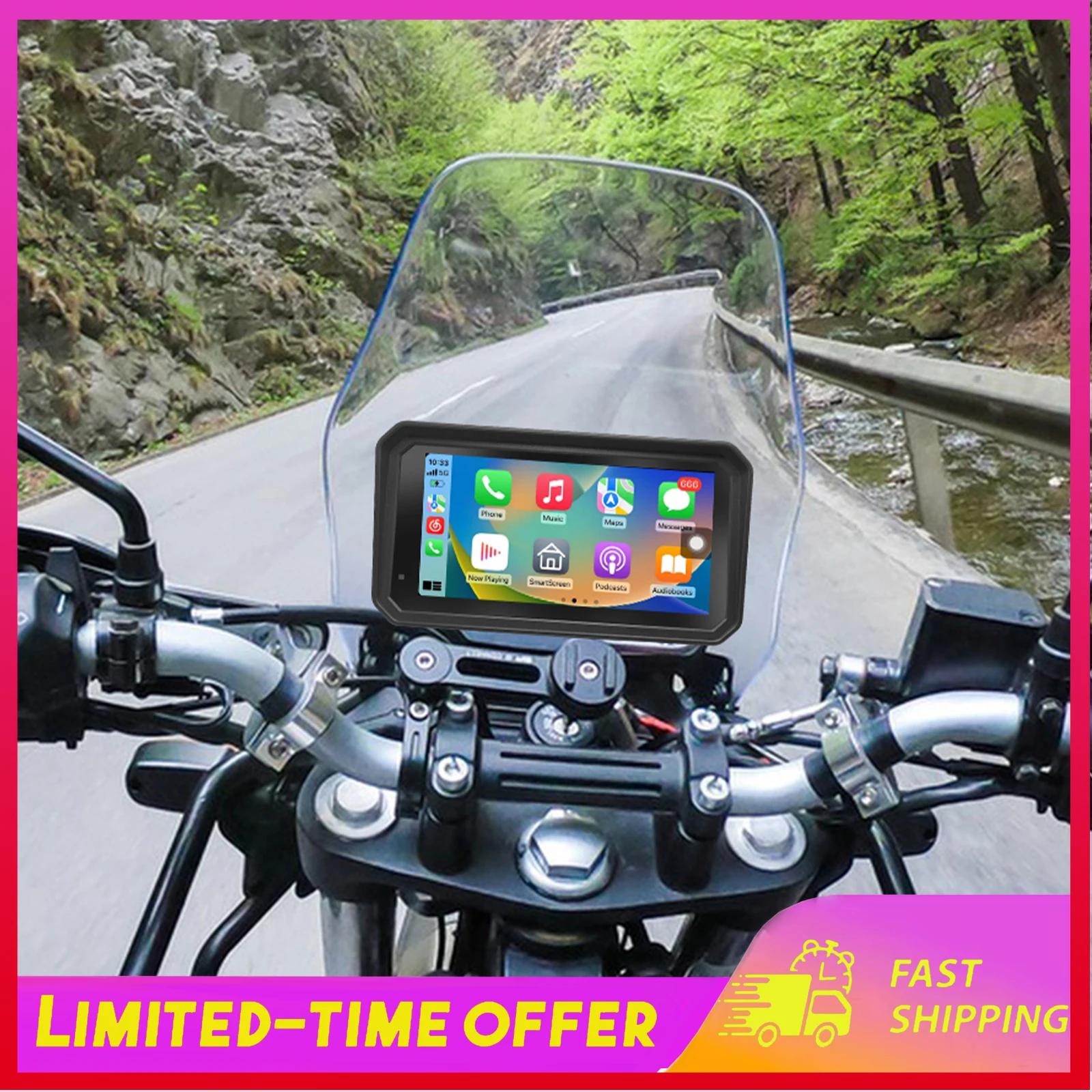 Motorcycle GPS Navigation Screen with 1080P High Dash Cam Front and Rear with Carplay and Android Auto 5.99in IP67 Waterproof
Motorcycle GPS Navigation Screen with 1080P High Dash Cam Front and Rear with Carplay and Android Auto 5.99in IP67 Waterproof