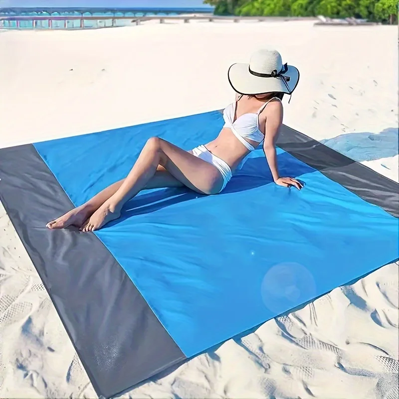 Multi Sandproof,Waterproof Beach Blanket with 4 stakes,Tear Resistent,Foldable with bag,Picnic Mat for Camping,Hiking,Travel
Multi Sandproof,Waterproof Beach Blanket with 4 stakes,Tear Resistent,Foldable with bag,Picnic Mat for Camping,Hiking,Travel