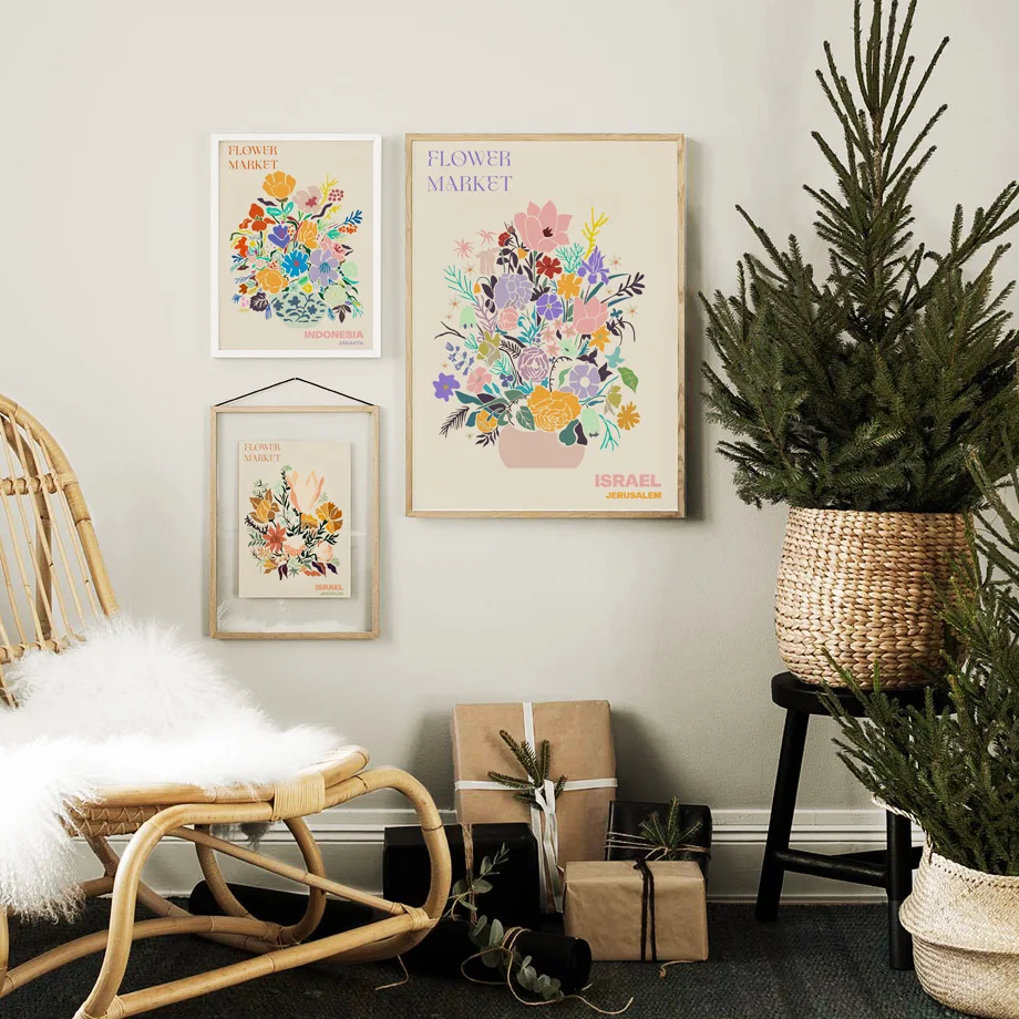 Israel INIDOINESIA Flower Market Nordic Poster Print Aesthetics Canvas Painting Bedroom Wall Art Living Room Home Decoration
Israel INIDOINESIA Flower Market Nordic Poster Print Aesthetics Canvas Painting Bedroom Wall Art Living Room Home Decoration