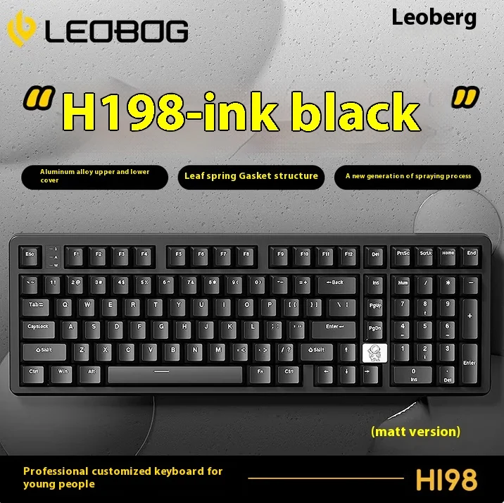 LEOBOG Hi98 Keyboard Mechanical Gaming Aluminum 101keys Wired Keyboard PBT Keycaps RGB PC/FR4 Positioning Plate For Pc Accessory
LEOBOG Hi98 Keyboard Mechanical Gaming Aluminum 101keys Wired Keyboard PBT Keycaps RGB PC/FR4 Positioning Plate For Pc Accessory
