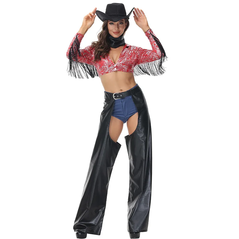 Western Cowboy Tassel Role-playing Costume Halloween Stage Performance Clothing Women's Ethnic Fashion Summer 2026
Western Cowboy Tassel Role-playing Costume Halloween Stage Performance Clothing Women's Ethnic Fashion Summer 2026