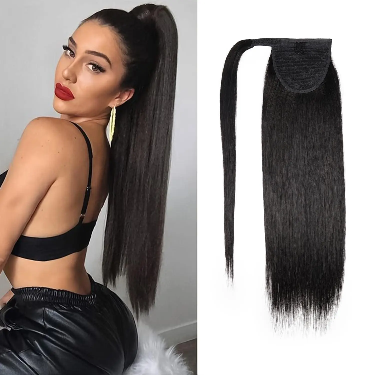 Straight Wrap Around Ponytail Clip In Hair Extension Natural Color Ponytail Brazilian Human Hair Ponytail Hairpiece For Women
Straight Wrap Around Ponytail Clip In Hair Extension Natural Color Ponytail Brazilian Human Hair Ponytail Hairpiece For Women