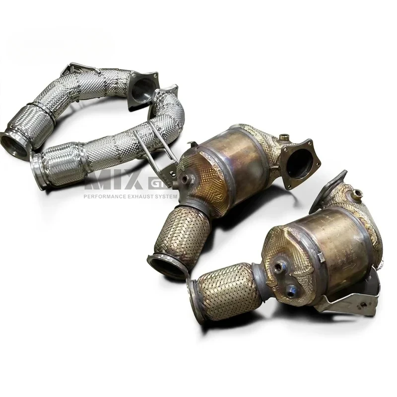 For 2022-2024 Audi R8 5.2 Stainless steel car Exhaust downpipe without cat exhaust pipe displacement Automotive Exhaust Parts
For 2022-2024 Audi R8 5.2 Stainless steel car Exhaust downpipe without cat exhaust pipe displacement Automotive Exhaust Parts