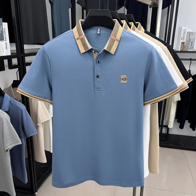 Embroidered business casual summer new 2026 men's golf shirt short sleeved multifunctional top solid color Polo shirt fashionabl
Embroidered business casual summer new 2026 men's golf shirt short sleeved multifunctional top solid color Polo shirt fashionabl