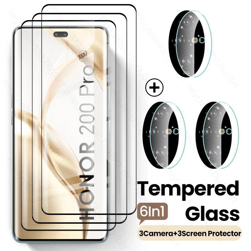 Для Honor 200 Pro 5G Glass 6 в 1 защита для экрана камеры закаленное стекло Honor200pro защитное стекло Honar Honer 200 200Pro
Для Honor 200 Pro 5G Glass 6 в 1 защита для экрана камеры закаленное стекло Honor200pro защитное стекло Honar Honer 200 200Pro